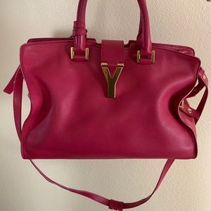 Saint Lauren Small Cabas Yin Fuchsia - Used